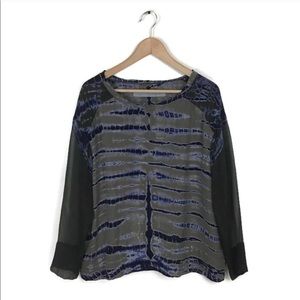 Raquel Allegra Top Blouse Silk Tie Dye